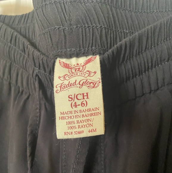 Faded Glory Comfy Black stretch Pants - Picture 9 of 9